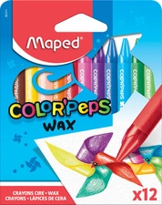 Maped Crayon de cire COLOR'PEPS WAX, étui en carton de 24