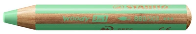 STABILO Crayon multi-talents woody 3en1, rond, mauve pastel