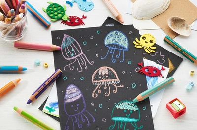STABILO Crayon multitalent woody 3 en 1, pack écolier de 76