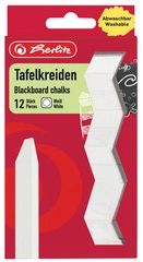 herlitz Craie pour tableau, étui de 36, blanc