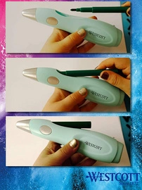 WESTCOTT Kit créatif feutres magiques avec stylo aérographe