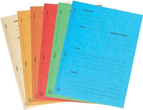 EXACOMPTA Dossiers de plaidoirie "Pour / Contre", vert