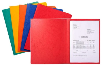 EXACOMPTA Chemise LUSTRO dos rainé, 240 x 320 mm, rouge