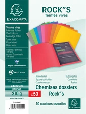 EXACOMPTA Chemises ROCK'S, A4, violine