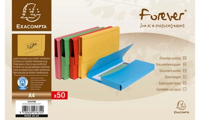 EXACOMPTA Pochette documents FOREVER, A4, jaune