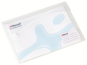 Rexel Pochette à documents Xtra Folder A4, blanc translucide