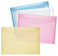 herlitz Pochette à documents, A5, PP, blanc / transparent