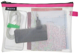 LEITZ Pochette à fermeture zip WOW Traveller, M, fuchsia