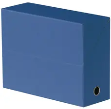 Oxford Boîte transfert toilée, format A4, bleu