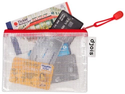 djois by tarifold Pochette à zip ZIPPER, A6, PVC, rouge