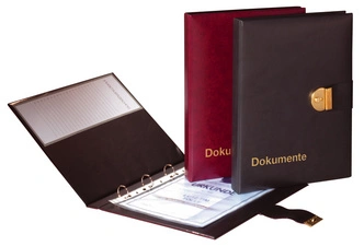 PAGNA Dokumentenmappe, Kunstleder, DIN A4, schwarz