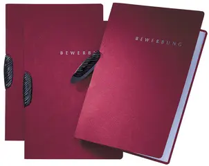 PAGNA Bewerbungsmappe "Swing", DIN A4, aus Karton, rot