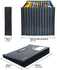 RAPESCO Trieur SupaFile, A4, 13 compartiments, noir