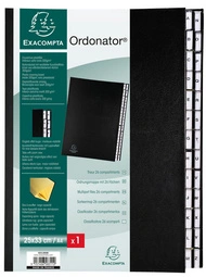 EXACOMPTA Trieur Ordonator, A4, A-Z, 26 compartiments, bleu