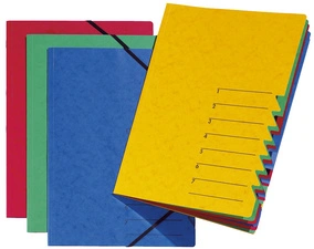 PAGNA trieur "EASY", A4, carton, 7 compartiments, jaune