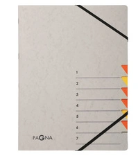 PAGNA Trieur "Easy Grey", A4, 7 compartiments, gris / bleu