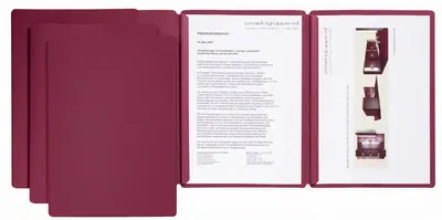 PAGNA chemise de présentation / candidature "Sprint", rouge