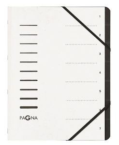 PAGNA Trieur "Sorting File", 7 ml compartiments, bleu