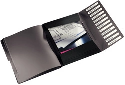 LEITZ Trieur Solid, A4, pp, 12 compartiments, noir