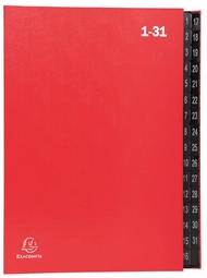 EXACOMPTA Trieur numérique, A4, 1-31, 32 compartiments, noir