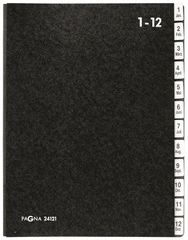 PAGNA trieur, format A4,12 compartiments, 1 - 12 / Jan.-Dec.