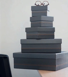 RHODIA Set de boîtes gigognes RHODIARAMA, 5 pièces, noir
