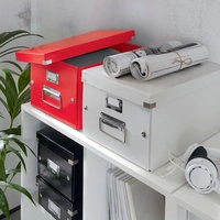 LEITZ Boîte de rangement Click & Store WOW, A4, bleu