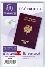 EXACOMPTA Etui de protection, PVC, double, 0,15 mm, A4