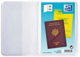 Oxford Etui de poche, PVC, 2 volets, 0,20 mm, 88 x 125 mm