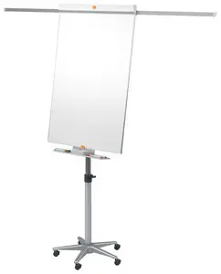 nobo Chevalet de conférence Mobil Stahl Nano Clean, blanc
