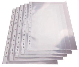 proOFFICE Pochette perforée, A4, PP, 60 microns, transparent