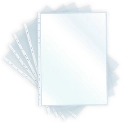 pavo Pochette perforée, A4, PP, 0,06mm, transparent