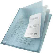 LEITZ chemise trieur CombiFile, A4, PP, bleu, 0,20 mm