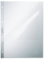 LEITZ Pochette perforée, A4, en PP, grainé, 0,12 mm,