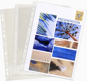 EXACOMPTA Pochette perforée, A4, PVC, lisse, transparent