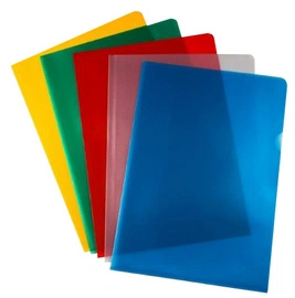proOFFICE Pochette transparente, A4, PP, granuleux, rouge