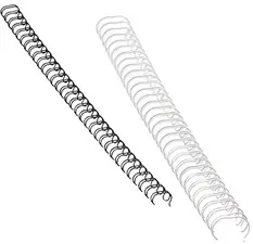 Fellowes spirales, format A4, 34 anneaux, 6 mm, argent