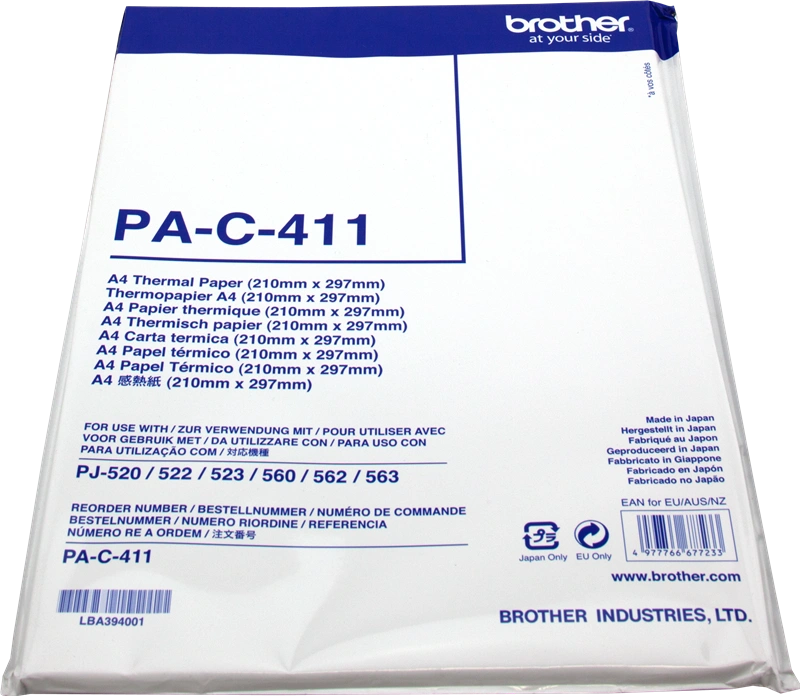 Brother Papier thermique PA-C-411 Blanc