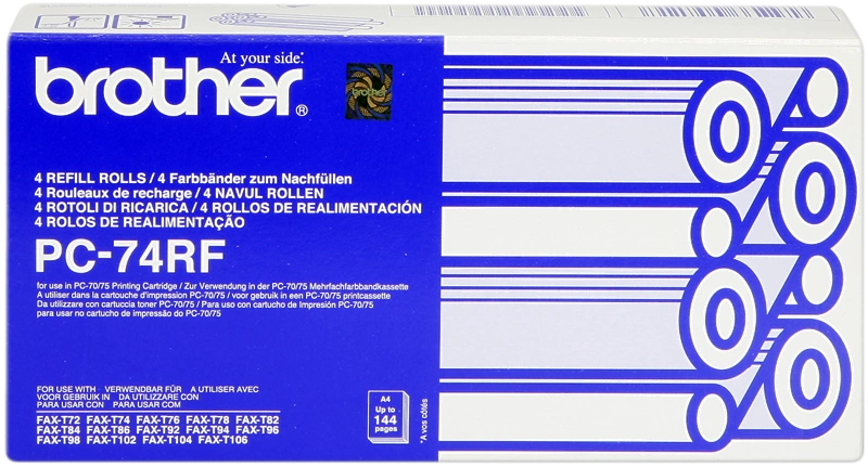 Brother PC-74RF Rouleau de transfert thermique Noir(e)