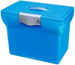 Oxford Valisette plastique Class'N Go, bleu translucide