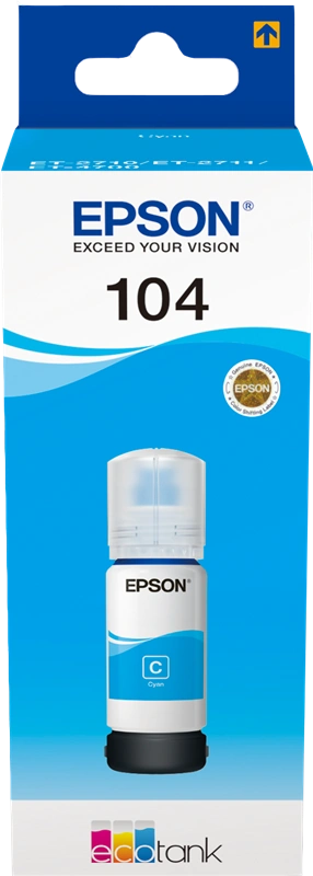 Epson 104 Cyan Cartouche d'encre (C13T00P240)