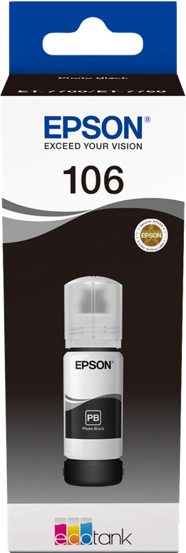 Epson 106 Noir (photo) Cartouche d'encre (C13T00R140)