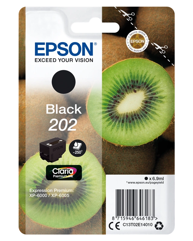 Epson 202 Noir(e) Cartouche d'encre (C13T02E14010)