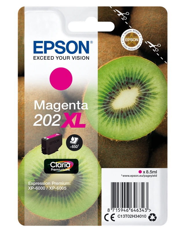 Epson 202XL Magenta Cartouche d'encre (C13T02H34010)
