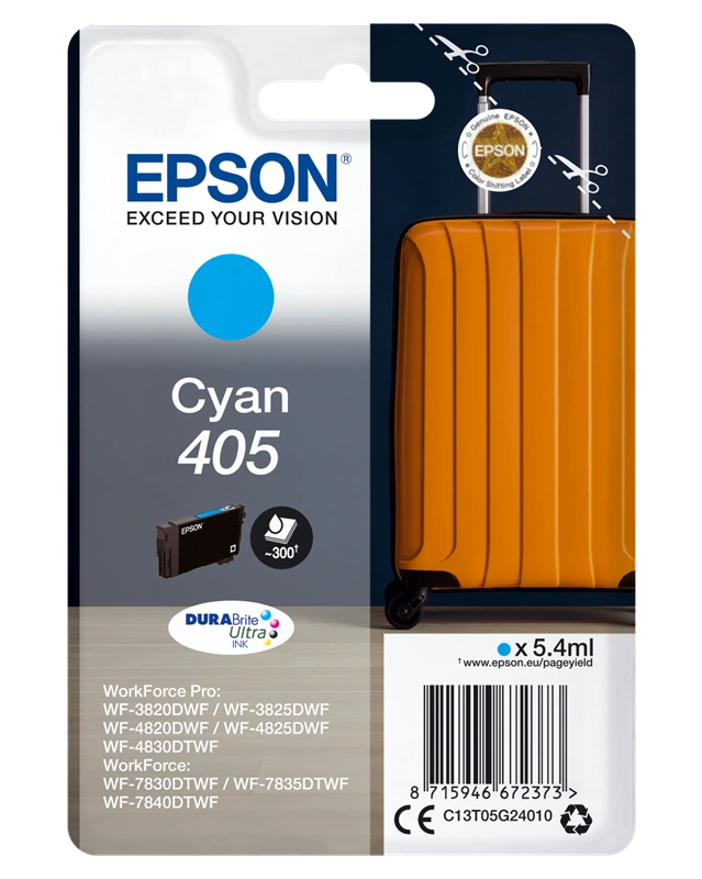 Epson 405 Cyan Cartouche d'encre (C13T05G24010)