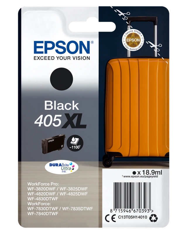 Epson 405 XL Noir(e) Cartouche d'encre (C13T05H14010)