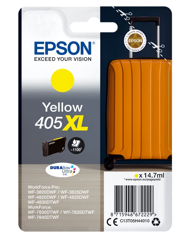 Epson 405 XL Jaune Cartouche d'encre (C13T05H44010)