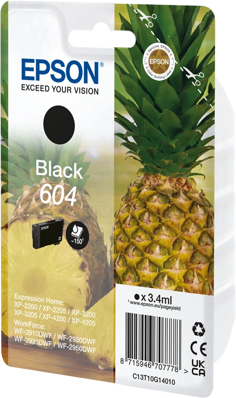 Epson 604 Noir(e) Cartouche d'encre (C13T10G14010)