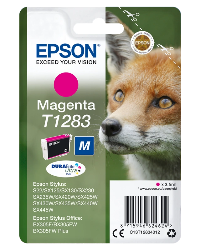 Epson T1283 Magenta Cartouche d'encre (C13T12834012)