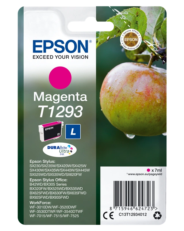 Epson T1293 Magenta Cartouche d'encre (C13T12934012)